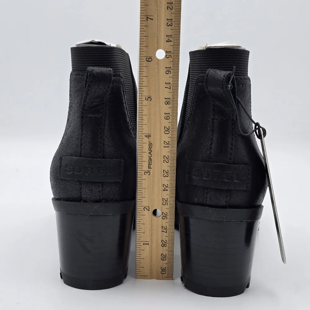 NWT Sorel Cate Chelsea Boots, Waterproof, Black Women's 8 - Picture 7 of 16